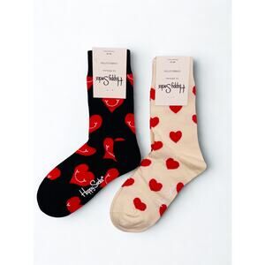 2 Pairs Happy Socks Size Medium Unisex NWT